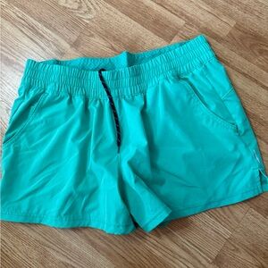 Columbia Green Athletic Shorts Lightweight Quick-Drying
